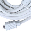 VGA cable, 10 meters, 15 pins, male white
