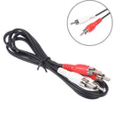 2RCA Male to 2RCA Male Audio Cable Fr Laptop HDTV DVD VCD AmpliS Hn