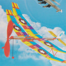 Rubber Band Powered Glider Biplane Assemble Aircraft Plane Kid Education yiS TE