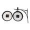 Garden Wall Station Clock Ornament Double Sided Bracket Swivels Clock