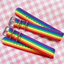 Minimalistischer Regenbogen Lesben Armband Weben Paar Freundschaftsarmband A6N5