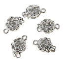 5pcs Flower Shape Bracelet Necklace Clasp Hook Connector Jewelry Findings