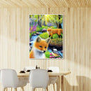 Drawing Art Full Round Drill Animal Fox 5D Kit DIY Diamond Painting (LD481)