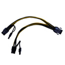 Video card 6pin to Double 8pin(6pin+2pin) connector cable extention cables Gw