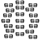 40pcs 1 inch Metal Ladder Slider Adjust Lock Buckles for Sports Backpack Straps