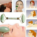 Natural Jade Stone Face Massager Roller Spa Head Neck Facial Beauty Tool M&E