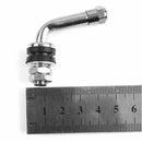 4pcs 90 Degrees Angle Chrome Plated Metal Tire Valve Stems Bolt In Tubeless