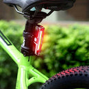 LED Bike Tail Light Red & Blue USB Rechargeable Waterproof Super Bright Mul