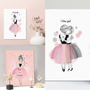 Unframed Modern Art Canvas Oil Painting Nordic Ballet Girls Print Decor M