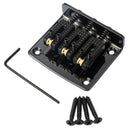 3-String Adjustable Guitar Bridge Tailpiece With 4pcs Screws and Wrench for