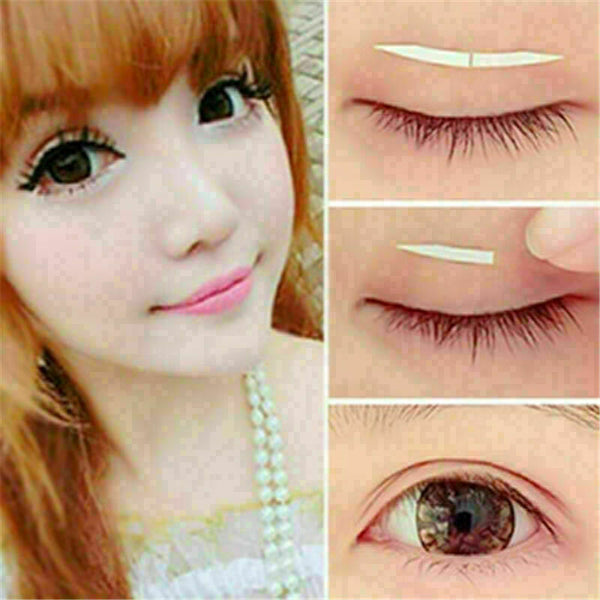 12 pairs White Thin Invisible Double-sided Eyelid Clear Adhesive S0D8