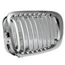 Car Front Bumper Chrome-Plated Kidney Intake Grille Grill for Bmw E46 325Ci