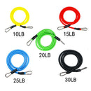 11Pcs/Set Resistance Bands Set Workout Tube w/ Handles Ankle Straps Door Buckle