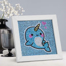 5D DIY Full Drill Special Shaped Diamond Painting Cute Whale Cross Stitch