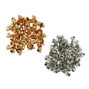100pcs Smooth Beads Caps Findings Fit 10mm Round Beads Jewelry Making 8mm