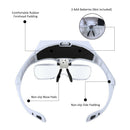 5 Lens Headband Headset LED Head Light Magnifier Magnifying Glass Loupe US Ship