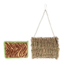 Small Animals Handmade Natural Straw Hammock with Warm Mat