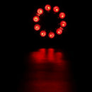 1 Pair 19 Leds Car Rear Tail Lights Round Rubber Stop Brake Lamp For 12V 24