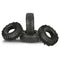 Durable 4pcs 1/10 RC Rock Crawler Tyres Set for Axial HSP  1.9'' Black