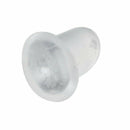 50 Pcs Clear White Rubber Earrings Back Stoppers Bigger Size S3C4