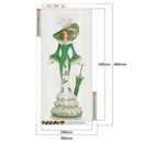DIY Full Round Diamond Painting Dress Lady Handmade Picture Crafts (A1704)
