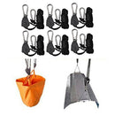 6pcs 2m Heavy-duty Ratchet Rope Grow Light Rope Hanger Ratchet Hanging Kit
