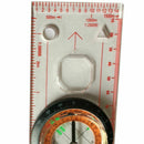 5X(Baseplate Ruler Compass Map Scale Magnifier With Strap Camping Hiking OCB6K3)