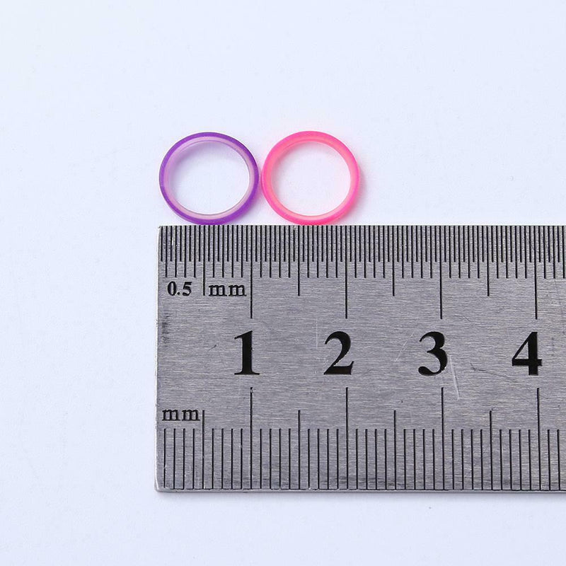 100pcs Orthodontic Rubber Bands Latex Braces Transparent Traction (5/16)