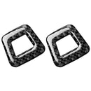 2x Carbon Fiber Roof Microphone Frame Trim Cover for Alfa Romeo Giulia 2017-2019