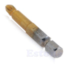 5Pcs 1/4" Hex Shank Titanium Coated Anti Slip Electric Screwdriver Bits PH2 50mm