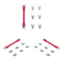3 Pieces Red Motorcycle Motorbike Spoke Wrench Set 5.4-6.8mm Buckled Wheel