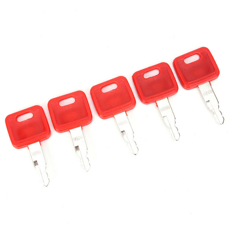 Heavy Equipment Ignition Keys for Hitachi H800 Red Excavator Key Switch Parts  W