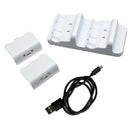 Dual Charger USB Charging Base 5V 300mA with 2 Batteries for Xbox One Controller