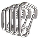 304 Stainless Steel Spring Snap Hook Carabiner Marine Grade Safety Clip withG2F9