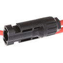 Pair of Solar Panel PV Cable Wire Male & Female MC4 Connectors Red & Black 1m ME