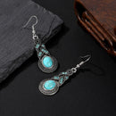 Bohemia Women Geometric Green Turquoise Dangle Hook Drop Earrings Jewelry hv2n