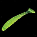 16x Worm ing Lures Soft Crank Baits T-tail  Tackle Lures 5cm Yellow