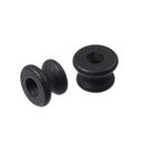 2x Ebony Guitar Strap Lock Button for Guitar Ukulele Bass Parts Accessories