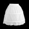 Girls 2 Hoop Tulle Wedding Flower Girl Short Chiffon Petticoat Underskirt