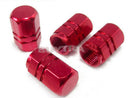 Firm Great Red 4 PIECE HEXAGONAL ANODIZED ALUMINUM VENTIL VALVE STEMS CAPS liau