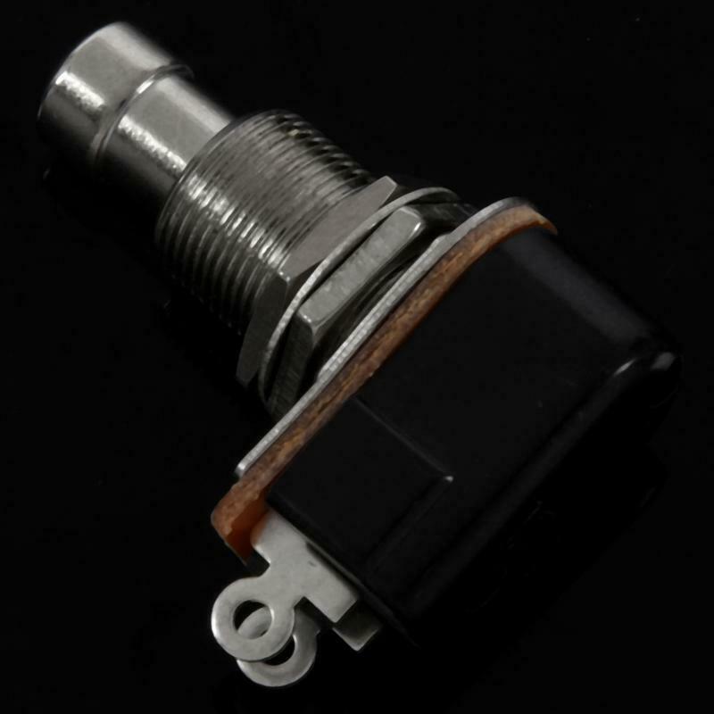 Guitar Pedal 2 Pin SPST Momentary Effects Push Button Foot Switch