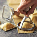 Ravioli Stamp Maker Cutter with Roller Wheel Set, Mold with Wooden Handle f R1M3