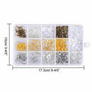 1200Pcs Earring Backs Kit with 15 Style Earring backings, Earring hooks and N7I2