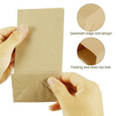 Kraft Paper Food Carrier Bags Takeaway With Flat Handles (180 * 50 * 90 mm)