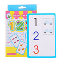 Flash Cards Numbers Flashcards Set Preschool Kids Educational Counting Learning