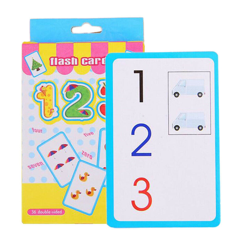 Flash Cards Numbers Flashcards Set Preschool Kids Educational Counting Learning