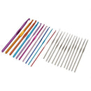 22pcs Mixed Aluminum Handle Crochet Hook Knitting Knit Needle Weave Yarn Se