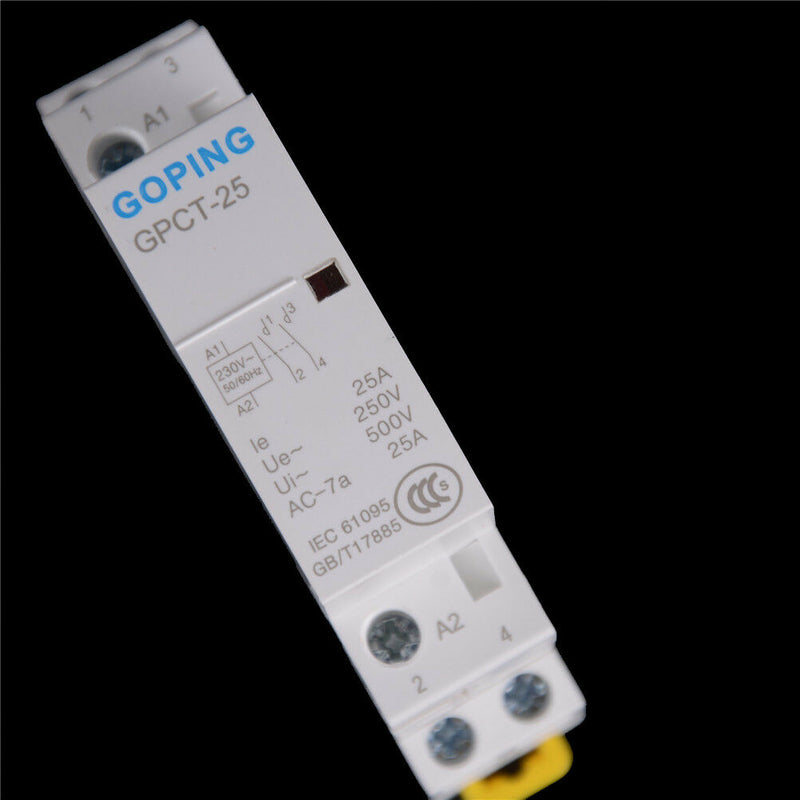 2P 25A 220V/230V 50/60HZ Din rail Household ac contactor 2NO Tg