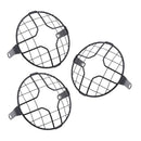3-pack 17.5cm Motorcycle Headlight Grill Guards Front Headlamp Light Covers