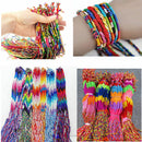 10pcs Colorful Women Braided Strand Friendship Wristband Handmade Lucky Bracelet